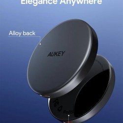Statie de incarcare wireless Aukey, LC-MC10, 15W, fast charge, 1 x USB-C, negru, 