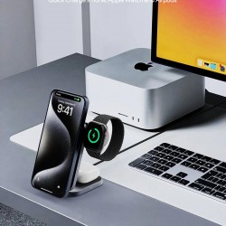 Statie de incarcare wireless Aukey, LC-MC312 (EU), 15W, fast charge, 1 x USB-C, negru, 