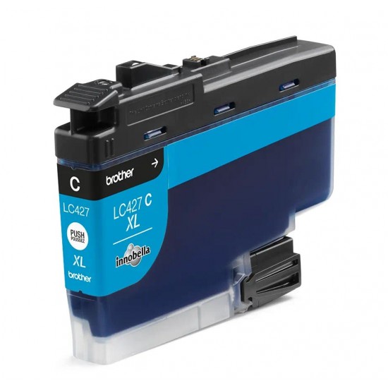 Cartus Cerneala Original Brother Cyan, LC427XLC, pentru MFC J5955|MFC J6955|MFC J6957, 5K, (timbru verde 0.15 lei), 
