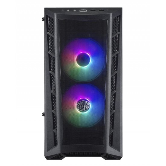 CARCASE Cooler Master MasterBox MB311L ARGB with Hub, MATX,Mesh front bezel,U3x2,TG side panel,ARGB fanx2,w/ ARGB controller, 