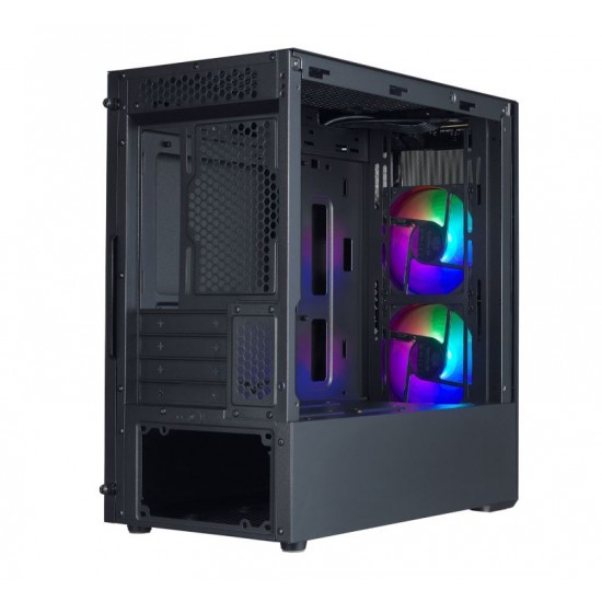 CARCASE Cooler Master MasterBox MB311L ARGB with Hub, MATX,Mesh front bezel,U3x2,TG side panel,ARGB fanx2,w/ ARGB controller, 