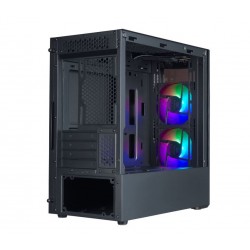 CARCASE Cooler Master MasterBox MB320L ARGB with Hub, MATX,Transparent front bezel,U3x2,TG side panel,ARGB fanx2,w/ARGB Hub, 