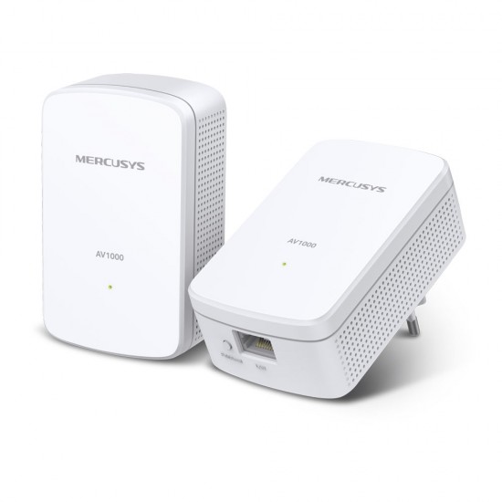 KIT ADAPTOR si AMPLIFICATOR POWERLINE MERCUSYS, tehnologie AV2, AV1000, pana la 1000 mBPS, RJ-45 x 1 porturi 10/100/1000 Mbps, 2 buc, KIT ADAPTOR si AMPLIFICATOR POWERLINE MERCUSYS, tehnologie AV2, AV1000, pana la 1000 mBPS, RJ-45 x 1 porturi 10/100/1000 Mbps, 2 buc,