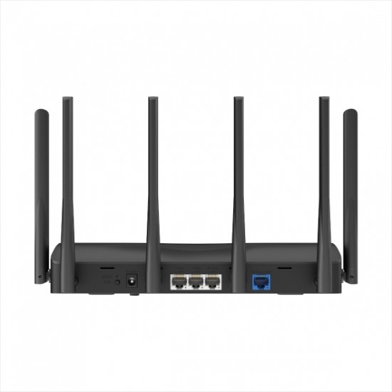 ROUTER MERCUSYS, BE6500, 1× 2.5 Gbps WAN port, 1× 2.5 Gbps LAN port si 2× 1 Gbps LAN, dual band 2.4 / 5 Ghz, Wi-Fi 7, 6 x antene externe, 