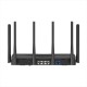 ROUTER MERCUSYS, BE6500, 1× 2.5 Gbps WAN port, 1× 2.5 Gbps LAN port si 2× 1 Gbps LAN, dual band 2.4 / 5 Ghz, Wi-Fi 7, 6 x antene externe, 