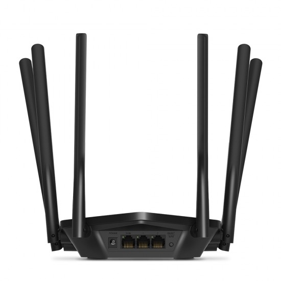 ROUTER MERCUSYS wireless  1900Mbps, 2 porturi LAN Gigabit, 1 port WAN Gigabit, Dual Band AC1900 6 x antena externa, 