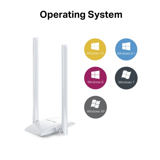 ADAPTOR RETEA MERCUSYS , extern wireless 2.4 GHz, USB 2.0, port, 300 Mbps, antena externa x 2, ADAPTOR RETEA MERCUSYS , extern wireless 2.4 GHz, USB 2.0, port, 300 Mbps, antena externa x 2,