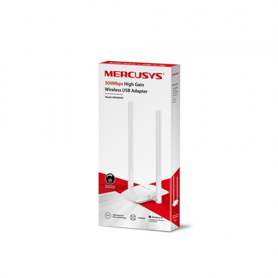 ADAPTOR RETEA MERCUSYS , extern wireless 2.4 GHz, USB 2.0, port, 300 Mbps, antena externa x 2, ADAPTOR RETEA MERCUSYS , extern wireless 2.4 GHz, USB 2.0, port, 300 Mbps, antena externa x 2,