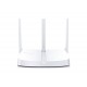 ROUTER MERCUSYS wireless  300Mbps, 4 porturi 10/100Mbps, 3 x antene externe 