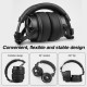 Casca OneOdio cu fir detasabil, tip over ear, utilizare profesionala, multimedia, conectare prin Jack 3.5 mm | Jack 6.35 mm, difuzor 50 mm, impedanta 32 Ohm, negru, 