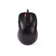 MOUSE A4tech, PC sau NB, cu fir, USB, optic, 1600 dpi, butoane/scroll 7/1, buton selectare viteza, negru, 