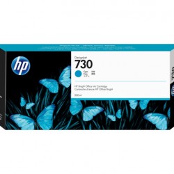 Cartus Cerneala Original HP Cyan, nr.730, pentru DesignJet T1600|T1700|T2600, 300ml, (timbru verde 0.15 lei), 