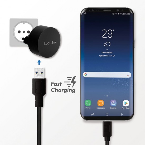ALIMENTATOR retea 220V LOGILINK, universal, 1 x USB-A, maxim 2.1A, 10.5W, suport OCP/OVP/OHP/SCP, negru, ALIMENTATOR retea 220V LOGILINK, universal, 1 x USB-A, maxim 2.1A, 10.5W, suport OCP/OVP/OHP/SCP, negru,