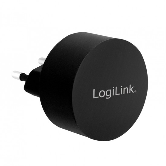 ALIMENTATOR retea 220V LOGILINK, universal, 2 x USB-A, maxim 2.1A, 10.5W, suport OCP/OVP/OHP/SCP, negru, 