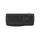 TASTATURA GENIUS wireless, multimedia, 104 taste + 12 taste multimedia, design ergonomic, Palm rest, USB, negru, 