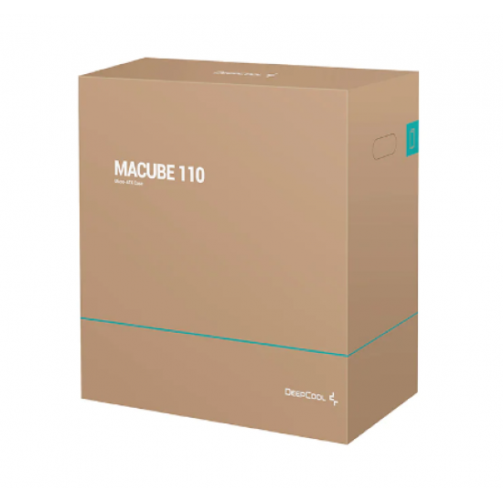 CARCASA DEEPCOOL MACUBE 110, Micro ATX, fara sursa, sticla securizata, 1 x fan, USB 3.0 x 2, Jack 3.5mm, mesh, 