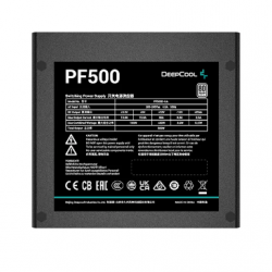 SURSA DEEPCOOL PF500, 500W(real), 120mm silent fan, 80 PLUS White, 2x PCI-E (6+2), 6x S-ATA, 
