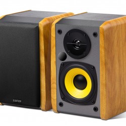 BOXE EDIFIER 2.0, RMS:  24W (2 x 12W), bluetooth, volum, bass, conectare simultana cu 2 echipamente BT, 220V alimentare, brown 