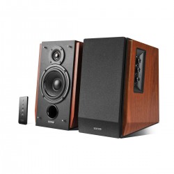 BOXE EDIFIER 2.0, RMS:  66W (2 x 15W, 2 x 18W), bluetooth, telecomanda wireless, volum, bass, treble,  dual RCA, brown, 