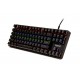 TASTATURA MECANICA SPACER USB IMMORTAL, switch-uri mecanice albastre, 50 mil. apasari, 87 taste, anti-ghosting 26 taste, anti-spill, black, 