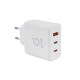ALIMENTATOR retea SPACER, GaN, 2 x USB Type-C PD (max 65W), 1 x USB (max 60W) ALIMENTATOR retea SPACER, GaN, 2 x USB Type-C PD (max 65W), 1 x USB (max 60W)