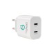 ALIMENTATOR retea SPACER Power Delivery, 2 x USB Type-C PD (max 20W) ALIMENTATOR retea SPACER Power Delivery, 2 x USB Type-C PD (max 20W)