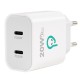 ALIMENTATOR retea SPACER Power Delivery, 2 x USB Type-C PD (max 20W) ALIMENTATOR retea SPACER Power Delivery, 2 x USB Type-C PD (max 20W)