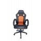 SCAUN GAMING SPACER imitatie piele & material textil, black & orange, greutate max. 120kg, dimensiuni 59*70*106~114cm 
