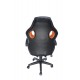 SCAUN GAMING SPACER imitatie piele & material textil, black & orange, greutate max. 120kg, dimensiuni 59*70*106~114cm 