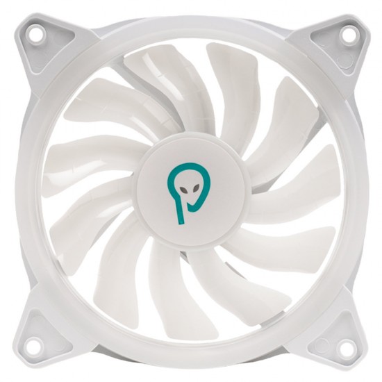 VENTILATOR SPACER PC 120x120x25 mm ARGB light diferite setari ale jocului de culori, posibilitate conectare fan hub, Hydraulic Bearing, conector 3/4-pin, white, 