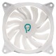 VENTILATOR SPACER PC 120x120x25 mm ARGB light diferite setari ale jocului de culori, posibilitate conectare fan hub, Hydraulic Bearing, conector 3/4-pin, white, 