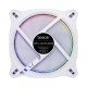 VENTILATOR SPACER PC 120x120x25 mm ARGB light diferite setari ale jocului de culori, posibilitate conectare fan hub, Hydraulic Bearing, conector 3/4-pin, white, 