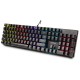 TASTATURA mecanica SPACER USB GLADIATOR, switch-uri mecanice rosii, 104 taste, anti-ghosting 26 taste, iluminare RGB , black, 