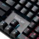 TASTATURA mecanica SPACER USB GLADIATOR, switch-uri mecanice rosii, 104 taste, anti-ghosting 26 taste, iluminare RGB , black, 