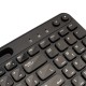 TASTATURA wireless SPACER, 102 taste, low profile keycap, suport telefon, 1 baterie AAA inclusa, neagra, 