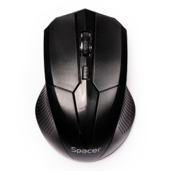 MOUSE Spacer, PC sau NB, wireless, 2.4GHz, optic, 1600 dpi, butoane/scroll 4/1,buton ON/OFF, negru, MOUSE Spacer, PC sau NB, wireless, 2.4GHz, optic, 1600 dpi, butoane/scroll 4/1,buton ON/OFF, negru,