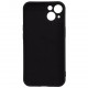 Husa Iphone 13 Spacer, grosime 2mm, material flexibil silicon + interior cu microfibra, negru 