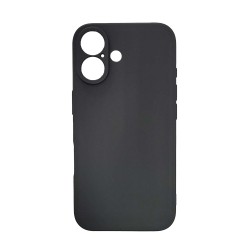 Husa Iphone 16 Spacer, grosime 1.5mm, material flexibil TPU, negru 