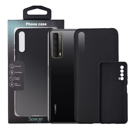 Husa Huawei telefon P Smart S, negru, tip back cover, material flexibil TPU, Husa Huawei telefon P Smart S, negru, tip back cover, material flexibil TPU,