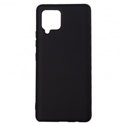 Husa Samsung Galaxy A42 Spacer, negru, grosime 2mm, material flexibil silicon + interior cu microfibra 