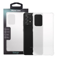 Husa Samsung Galaxy A52S Spacer, transparenta, grosime 1.5mm, protectie suplimentara antisoc la colturi, material flexibil TPU 
