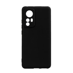 Husa Xiaomi 12 Spacer, negru, grosime 2mm, material flexibil silicon + interior cu microfibra Husa Xiaomi 12 Spacer, negru, grosime 2mm, material flexibil silicon + interior cu microfibra