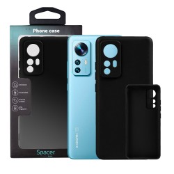 Husa Xiaomi 12 X Spacer, negru, grosime 1.5mm, material flexibil TPU 