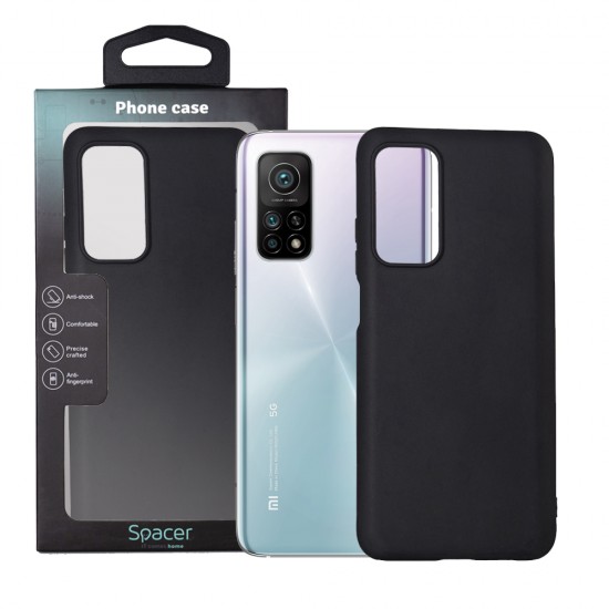 Husa Xiaomi Mi 10T Pro 5G Spacer, negru, grosime 1.5mm, material flexibil TPU Husa Xiaomi Mi 10T Pro 5G Spacer, negru, grosime 1.5mm, material flexibil TPU