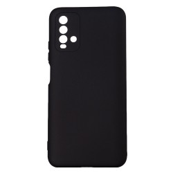Husa Xiaomi Redmi Note 9 Spacer, negru, grosime 2mm, material flexibil silicon + interior cu microfibra 