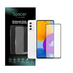 FOLIE STICLA  Spacer pentru Samsung Galaxy M52, grosime 0.3mm, acoperire totala ecran, strat special anti-ulei si anti-amprenta, Tempered Glass, sticla 9D, duritate 9H 