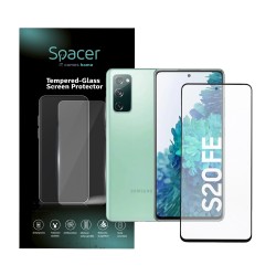FOLIE STICLA  Spacer pentru Samsung Galaxy S20 FE (2021), grosime 0.3mm, acoperire totala ecran, strat special anti-ulei si anti-amprenta, Tempered Glass, sticla 9D, duritate 9H 