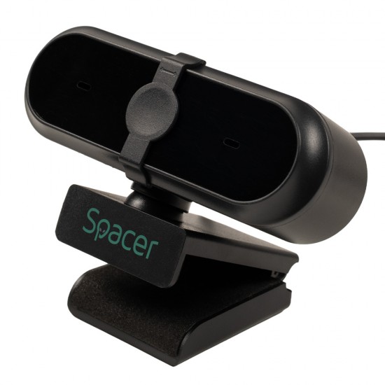 CAMERA WEB SPACER FULL-HD 1080P cu auto focus si rezolutie video 1920 x 1080,  black 