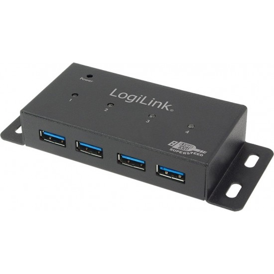 HUB extern LOGILINK, porturi USB: USB 3.0 x 4, conectare prin USB 3.0, alimentare retea 220 V, negru, HUB extern LOGILINK, porturi USB: USB 3.0 x 4, conectare prin USB 3.0, alimentare retea 220 V, negru,