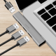 HUB extern LOGILINK, porturi USB: USB-A 3.0 x 1 + USB-A 2.0 x 3, conectare prin USB-C, aluminiu, gri, HUB extern LOGILINK, porturi USB: USB-A 3.0 x 1 + USB-A 2.0 x 3, conectare prin USB-C, aluminiu, gri,